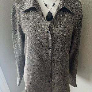 Kasper Brown multi color Button-Down Shirt